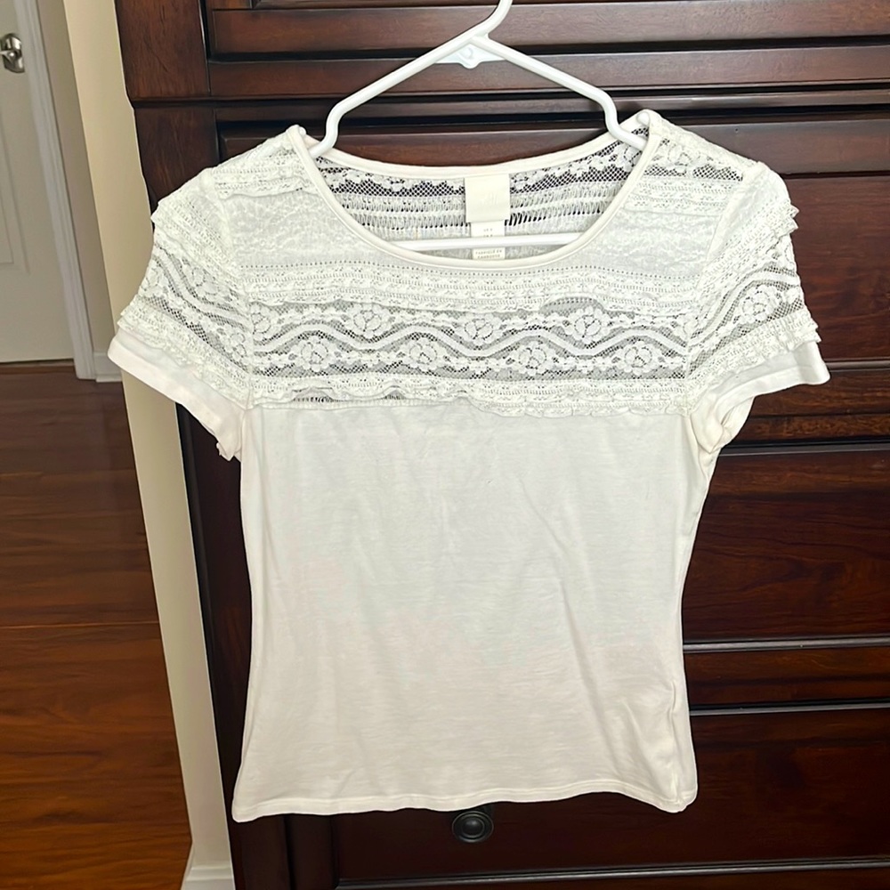 H&M Lace short sleeve top